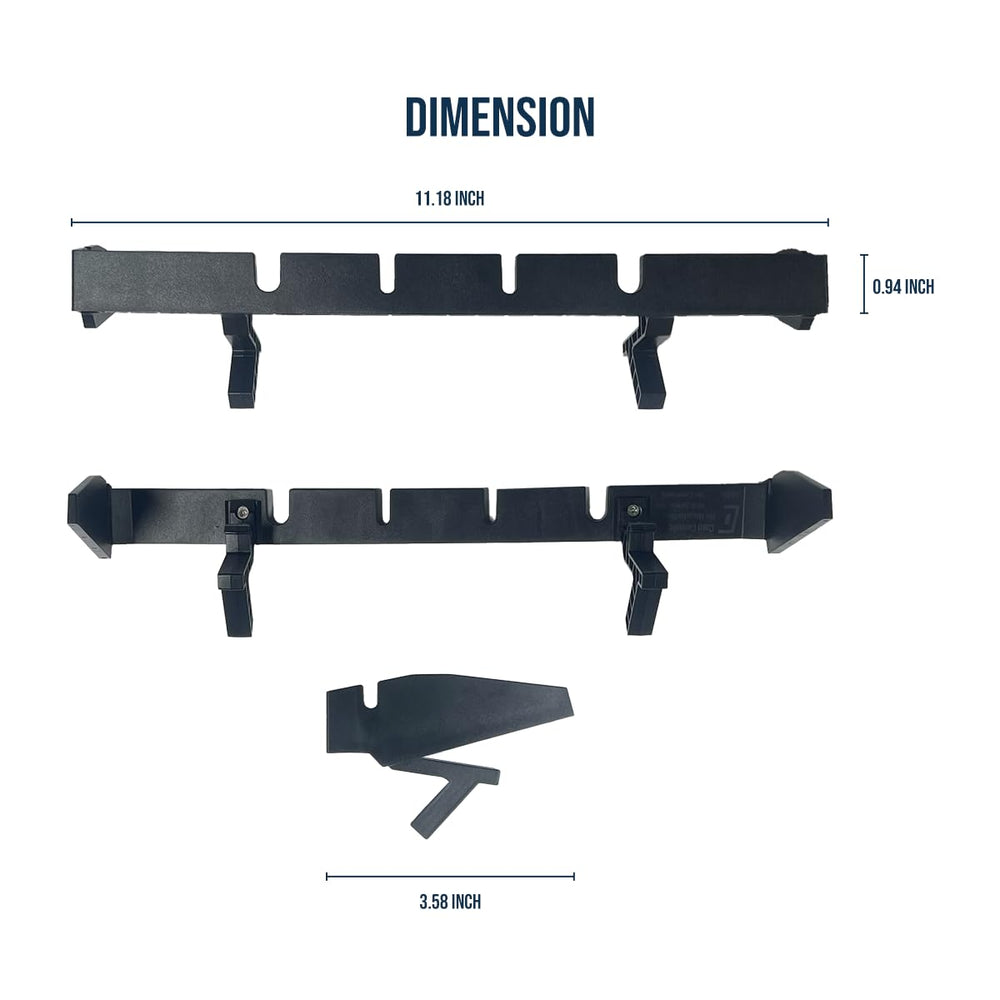 DCOMA no-drill one-piece design installs in seconds for a tidy dash.