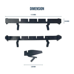 DCOMA no-drill one-piece design installs in seconds for a tidy dash.