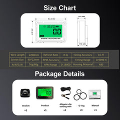 DDayuanwei in-use on lawn mower demonstrates practical RPM monitoring