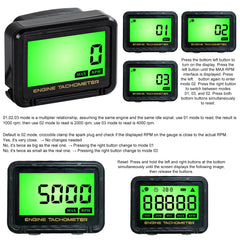 DDayuanwei multi-function display shows RPM and hours at a glance