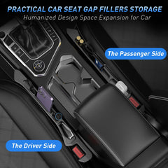 DDTPDE gap filler on the driver side adds convenient storage between seats.