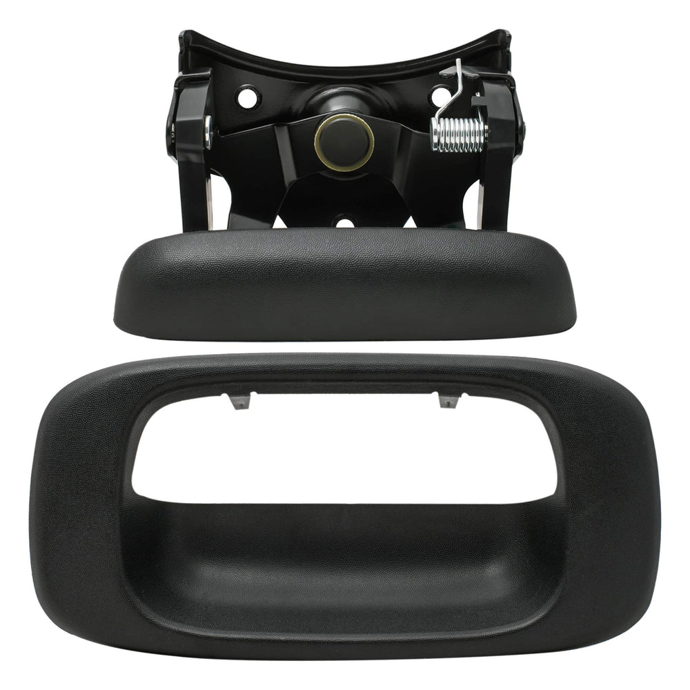 DEAL Auto rear tailgate handle with textured black finish for a durable replacement.