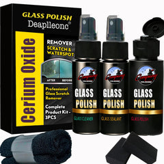 DEAPLLEONC cerium oxide glass polish removes water spots from windshield