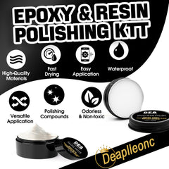DEAPLLEONC polishing wheel paired with kit for efficient resin finishing.