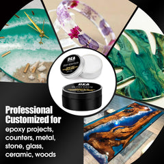 DEAPLLEONC resin polishing compound applied to remove fine scratches and restore shine.