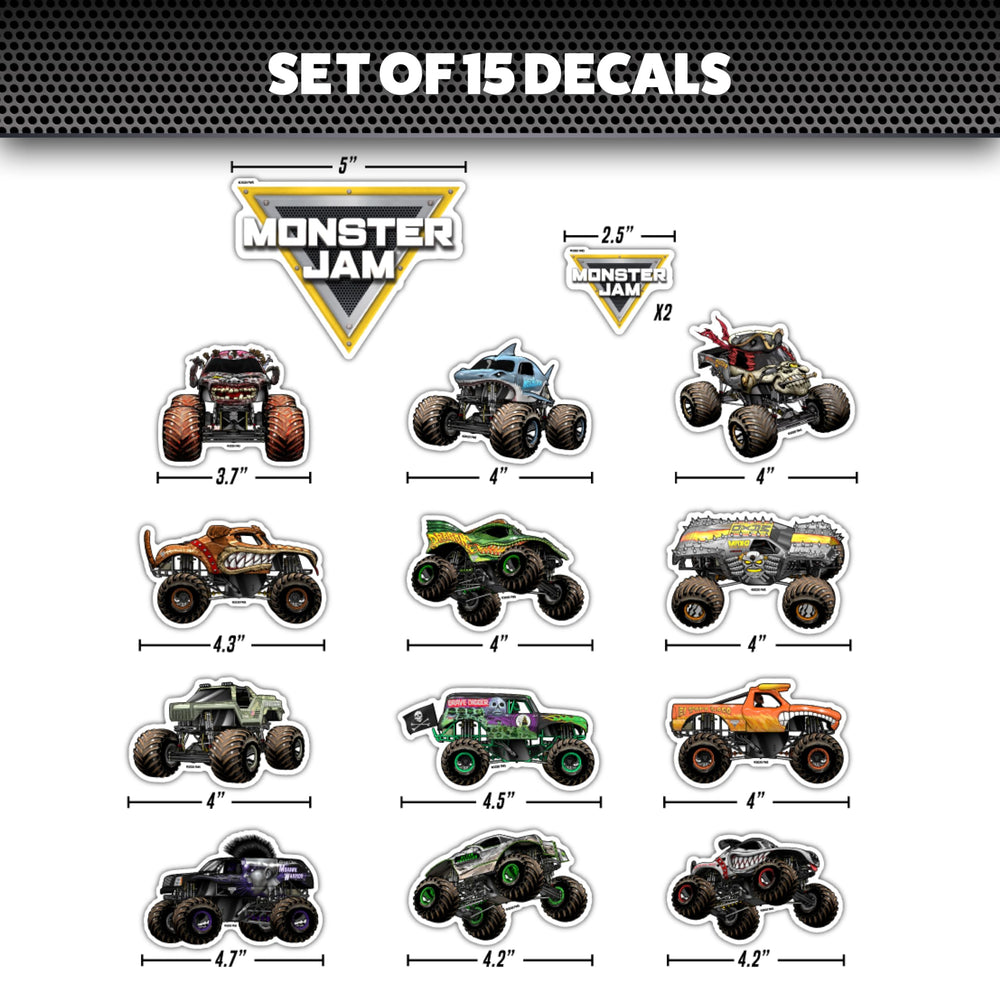 DECALCOMANIA Monster Jam Dragon decal for toys and gear with high-detail artwork