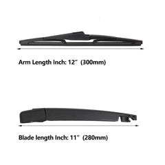 DECARTON rear wiper arm kit features durable steel zinc base and coated springs.