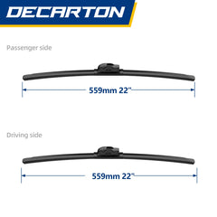DECARTON GMC Sierra 22 inch passenger-side wiper for all-season performance.