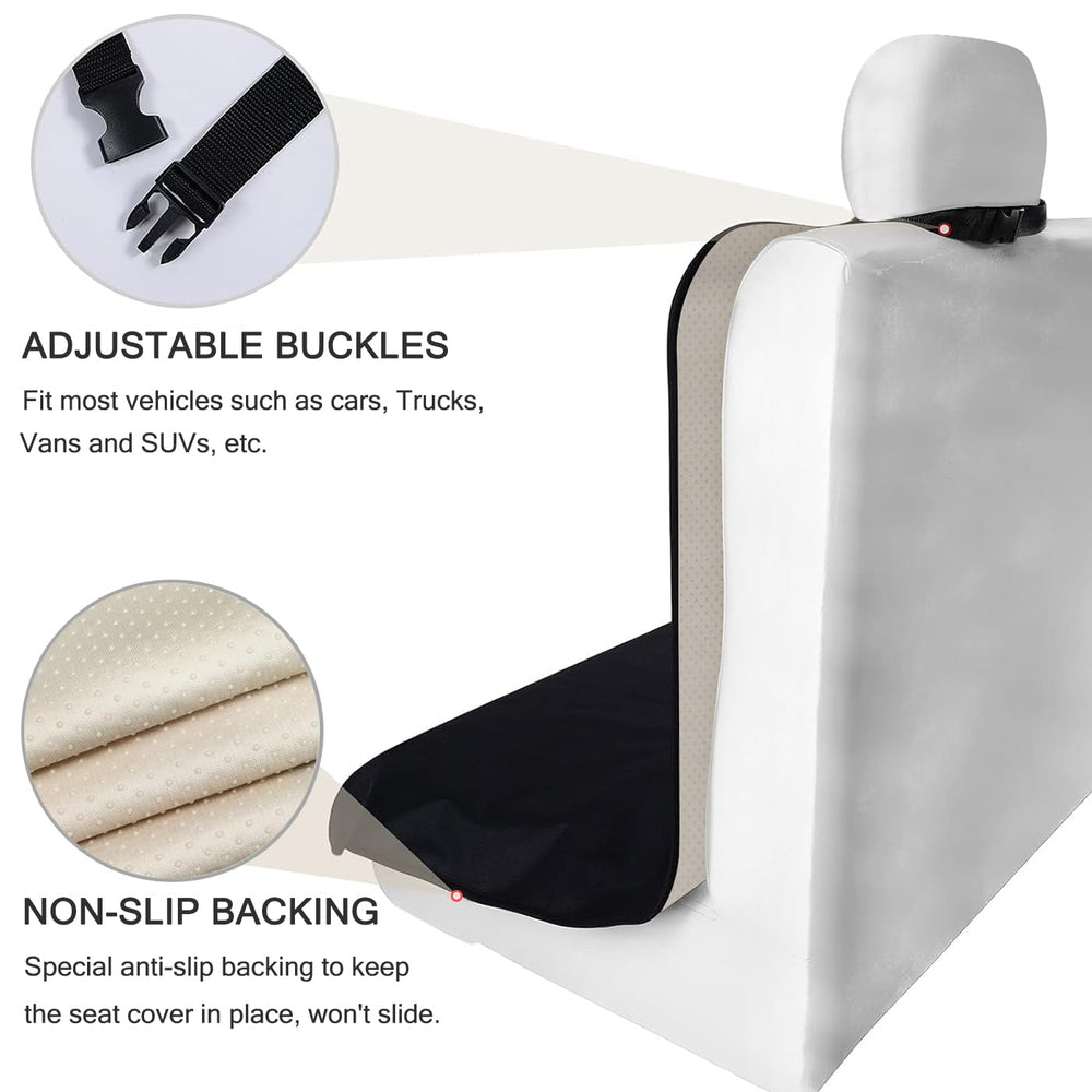 DECKALY universal-fit seat protector fits most cars, trucks, vans, and SUVs.