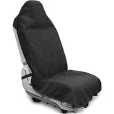DECKALY waterproof seat cover front view protects seats after workouts.