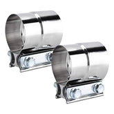DecoHongDi 2.5 inch exhaust clamp pack front view for quick pipe repairs.