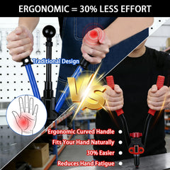 Decwls 3-in-1 rivet nut tool reamer provides clean bore prep.
