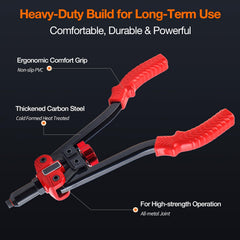 Decwls 3-in-1 rivet nut tool rivet heads keep options ready.