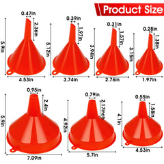 DEDC 2in funnel, compact size for narrow engine openings.