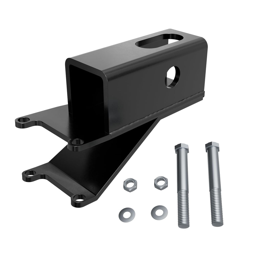 Dedomy heavy-duty 2in hitch ready for no-drill installation on Honda ATV for towing.