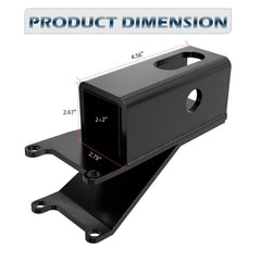 Dedomy hitch compatible with Honda Rancher solid rear axle for secure mounting.