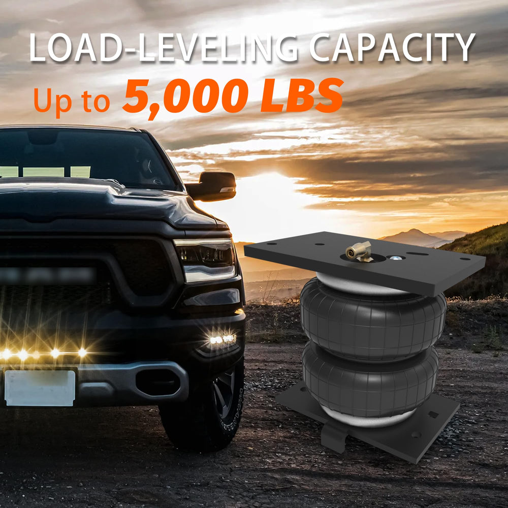 Ram 2500 air bags kit installation with pre-drilled holes for easy setup