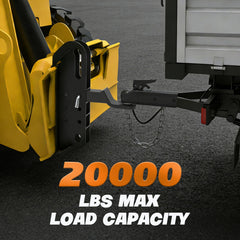 DEEAGLE skid hitch attachment heavy‑duty steel emphasizes strength for demanding tasks