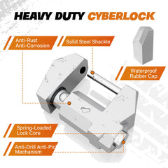 DEEAGLE lock installed on a trailer coupler for secure towing