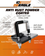 DEEAGLE universal tightener fits 1.25 to 2 inch hitch classes.