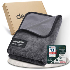 Deedlite Bath Wipes and Shower Cloths for streak-free bathroom cleaning.