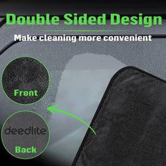 Deedlite reusable car drying towel machine-washable for hundreds of uses