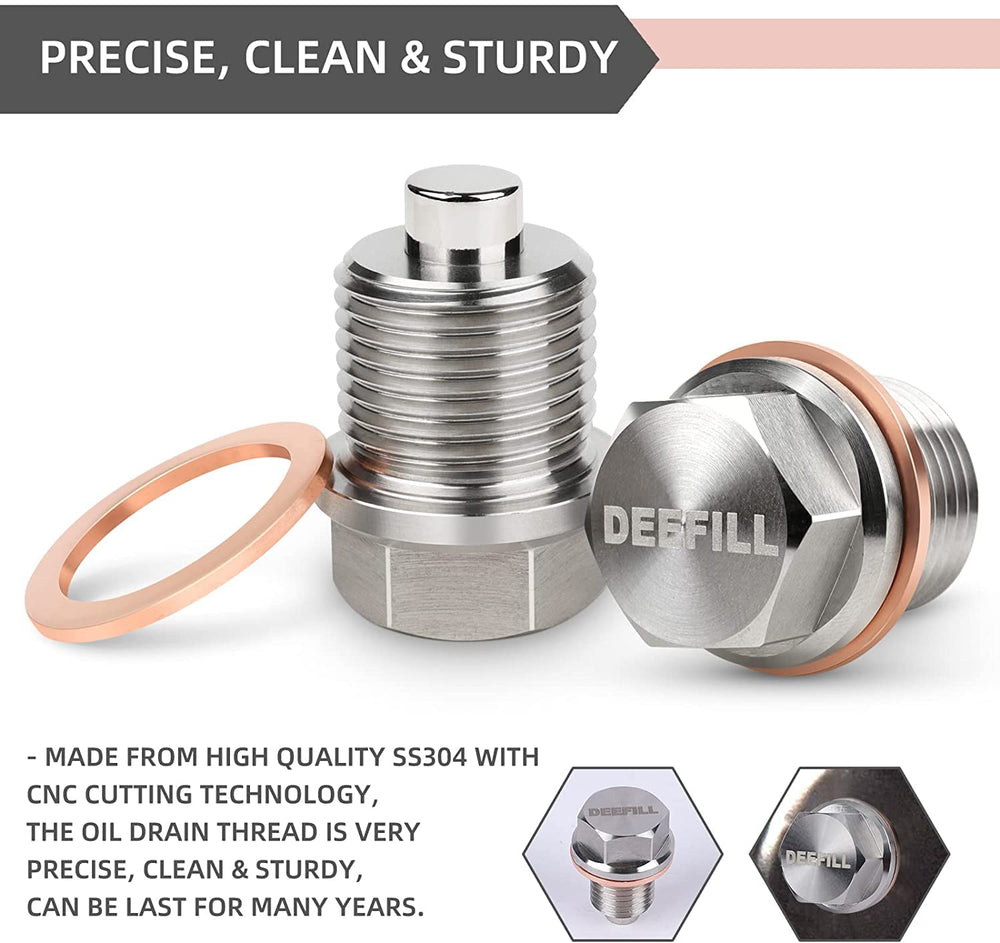 DEEFILL easy-install design shown during an oil change.