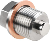 DEEFILL magnetic oil drain plug in stainless steel for durable engine protection.