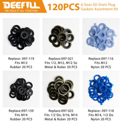 DEEFILL nylon gasket 22.6x13mm for M12, lightweight