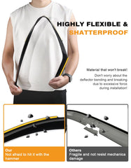 Driver side rain guard by Deejecsun enhances protection and comfort on the road.