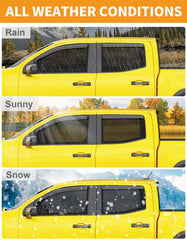 Deejecsun guards block sun and wind while allowing fresh air in for Colorado and Canyon.