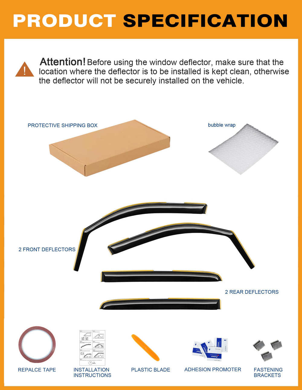Deejecsun TRX-compatible rain guards fit newer RAM body styles.