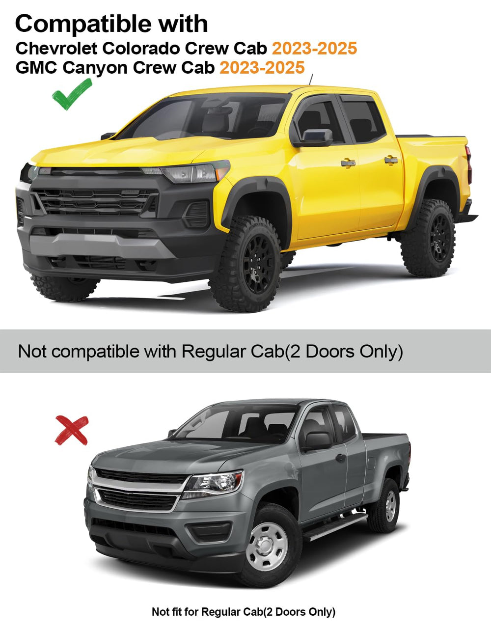 This four-piece kit covers driver and passenger sides for complete vehicle protection.