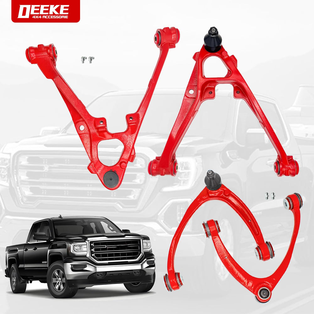 DEEKE 4x4 control arm ball joint closeup highlighting heavy-duty joints