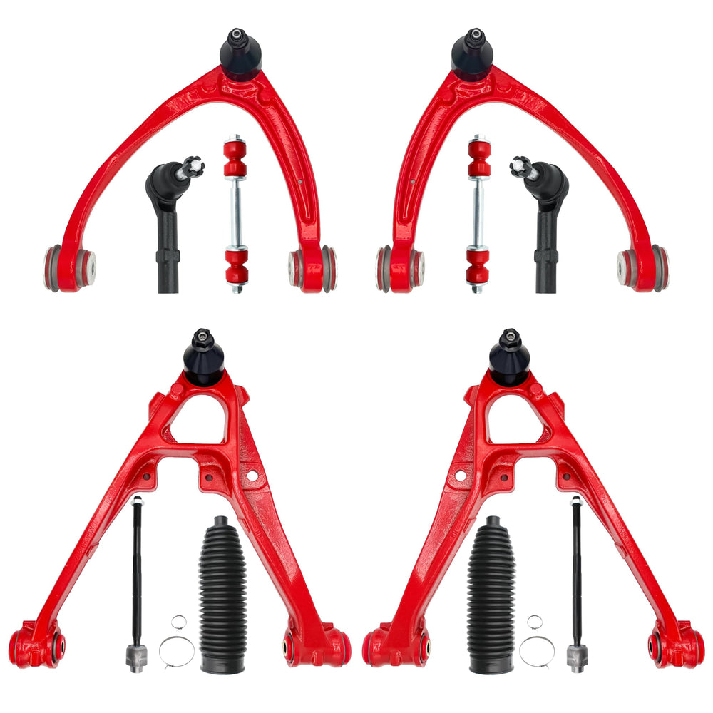 DEEKE 4x4 front end suspension kit components shown for Chevy Silverado 1500, enhanced ride stability.