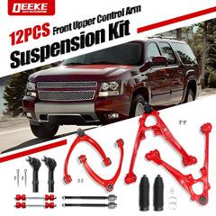 DEEKE 4x4 suspension kit sway bars and tie rods shown for improved steering responsiveness.