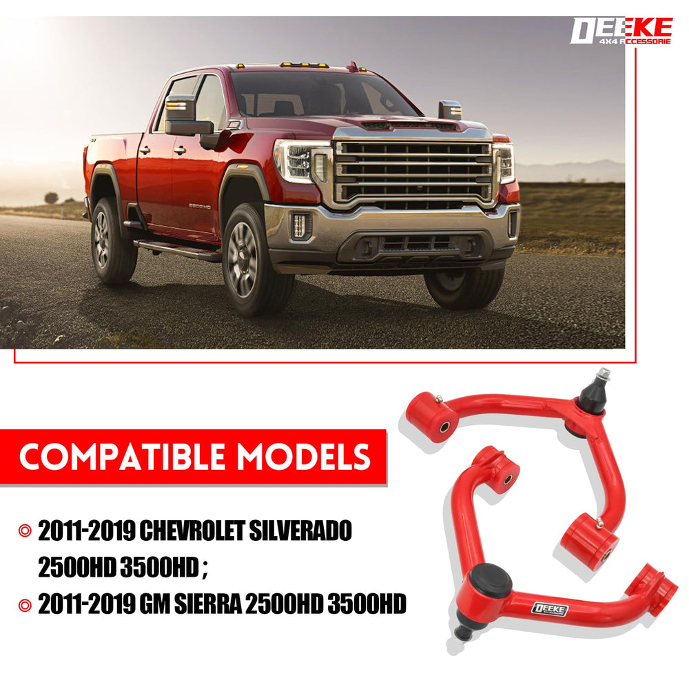 DEEKE 4X4 front upper control arm with pre-installed ball joint for quick fitment.