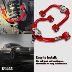 DEEKE 4X4 tubular front upper control arm construction supports durable off-road performance.