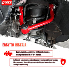 DEEKE 4X4 two-arm set includes left and right upper control arms.