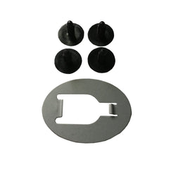 Deeoruy inner fender push pins closeup highlighting easy installation