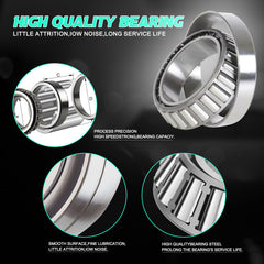 DEEPDREAM spindle nuts provide secure axle fit.
