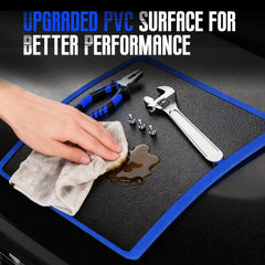 Deepredcoast blue magnetic mat shows durable, easy-to-clean finish