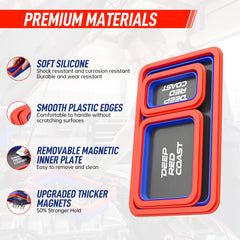 Deepredcoast compact trays fit in tool carts and drawers for quick access.