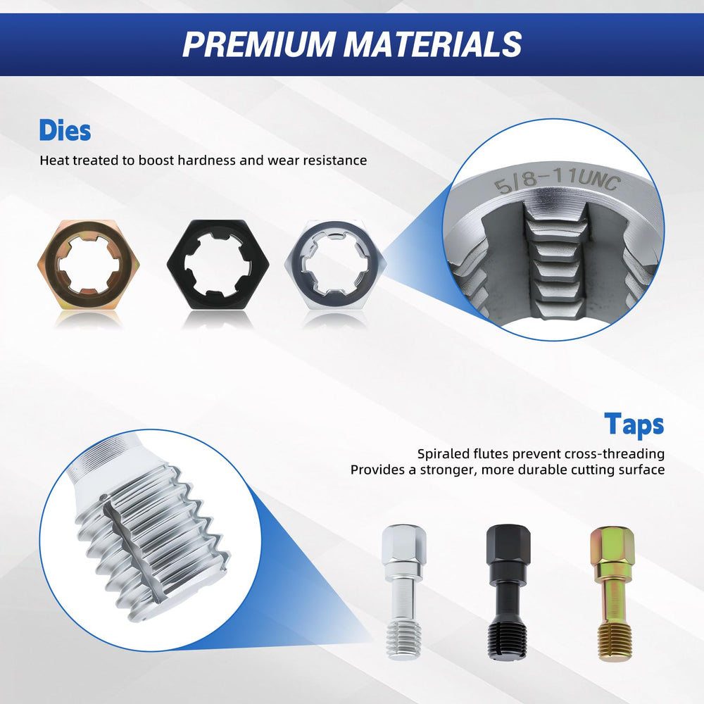 Anti-rust coating keeps tools durable through frequent use.