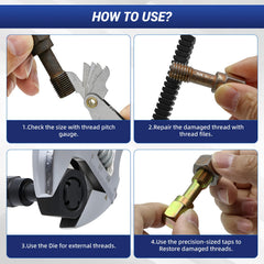 Ideal for spark plugs, wheel studs, and engine components.