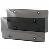 DEFEK license plate frame front view shows UV protection and durable ABS construction.