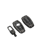 DEGEMEEN heavy zinc key fob cover front view protects Subaru key and adds style