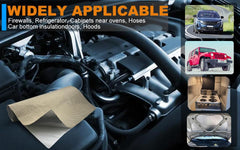 DEGEOBERLIN easy-wrap heat shield around hoses or wires for a clean look.
