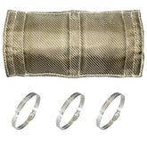 DEGEOBERLIN titanium pipe heat shield front view offering exhaust protection