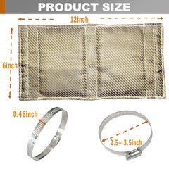 DEGEOBERLIN exhaust heat shield side view demonstrates heat protection for motorcycle